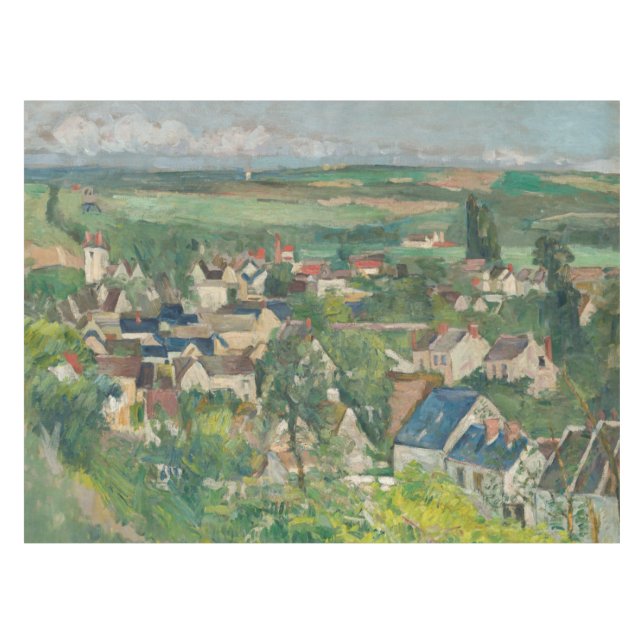 Mantel Paul Cezanne - Auvers, vista panorámica (Frente (Horizontal))