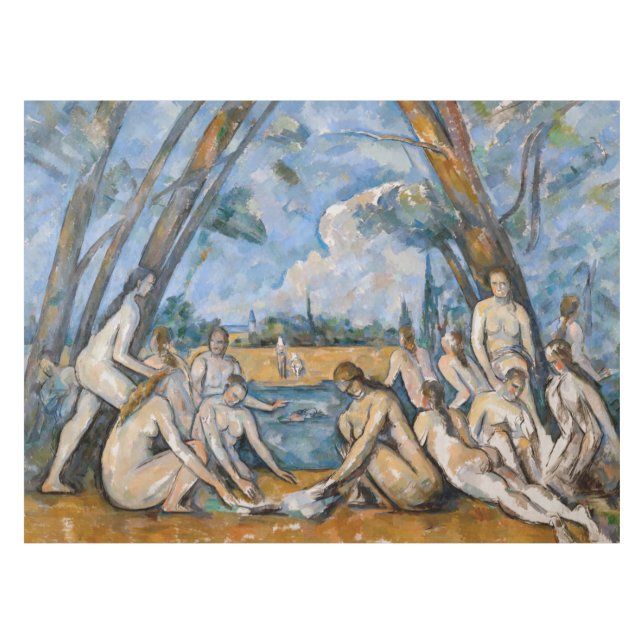 Mantel Paul Cezanne - Los grandes bañistas (Frente (Horizontal))