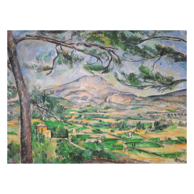 Mantel Paul Cezanne - Mont Sainte-Victoire y Pino Grande (Frente (Horizontal))