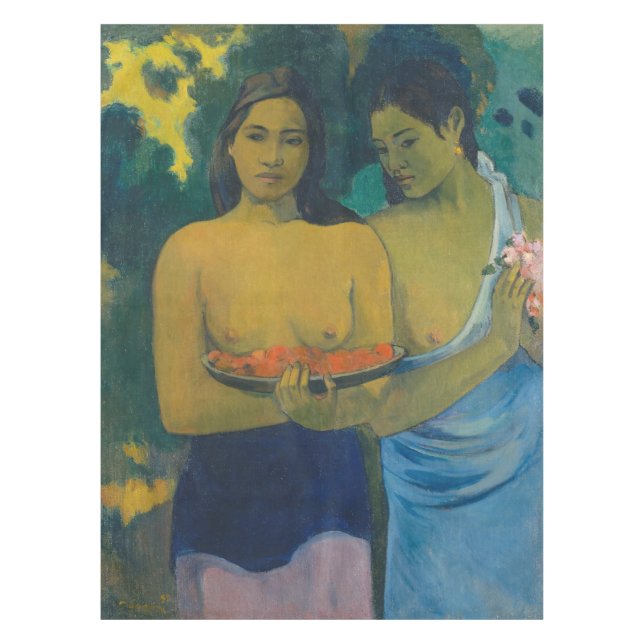 Mantel Paul Gauguin - Dos mujeres tahitianas (Anverso)