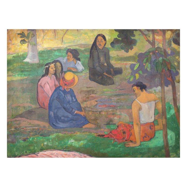 Mantel Paul Gauguin - La conversación / Les Parau Parau (Frente (Horizontal))