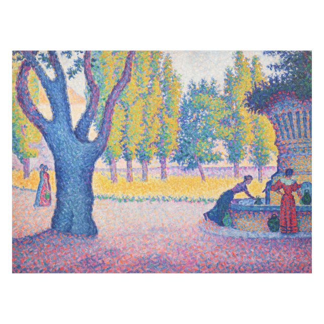 Mantel Paul Signac - Fuente de los Lices, Saint-Tropez (Frente (Horizontal))