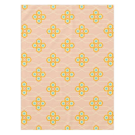 Mantel Peach background hexagonal floral pattern