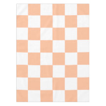 Peach Fuzz Checkered Gingham Pattern