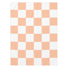 Mantel Peach Fuzz Checkered Gingham Pattern