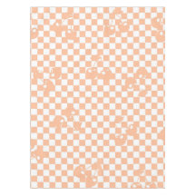 Peach Fuzz Cherry Gingham Pattern