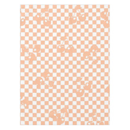 Mantel Peach Fuzz Cherry Gingham Pattern