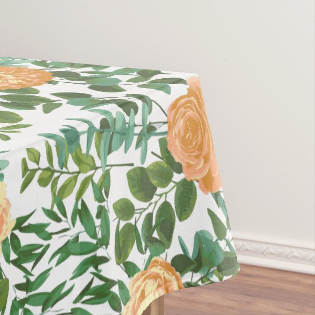 Mantel Peach Peony Rosa Boda Floral (In Situ)