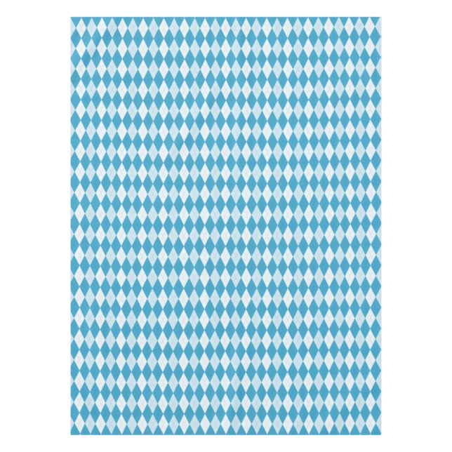 Mantel Peacock Azul Argyle Pequeño Forma de Diamante (Anverso)