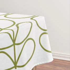 Mantel Pear y blanco de la pizarra del tallo lineal