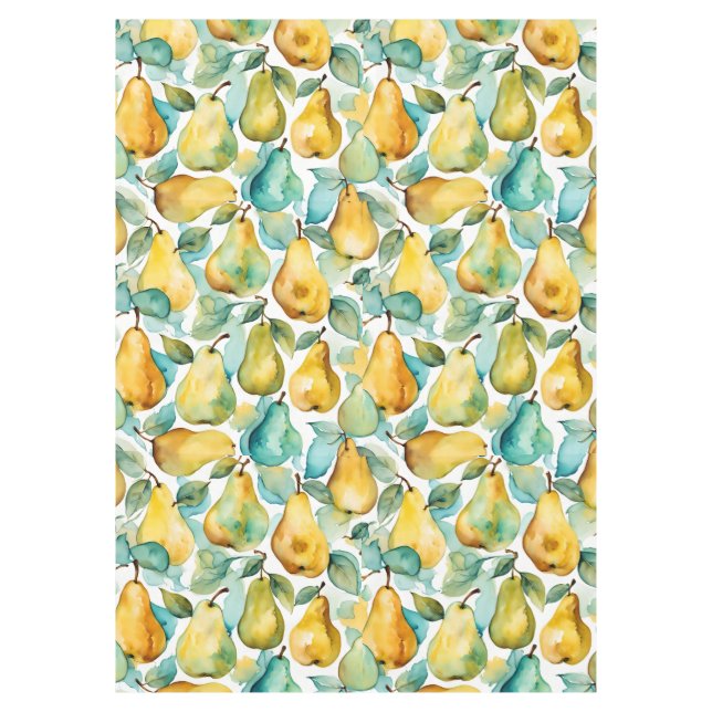 Mantel Pears Arte Acuarela  (Anverso)