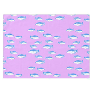 Mantel Peces azules en lila