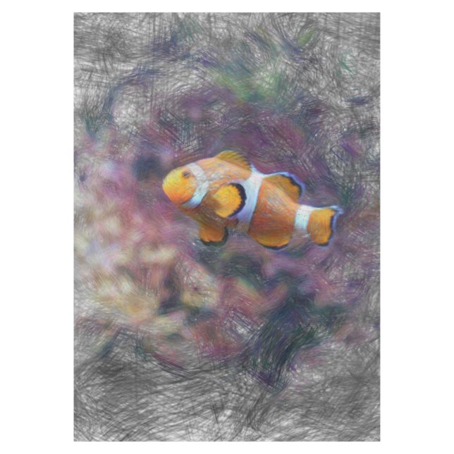 Mantel peces de payasa (Anverso)