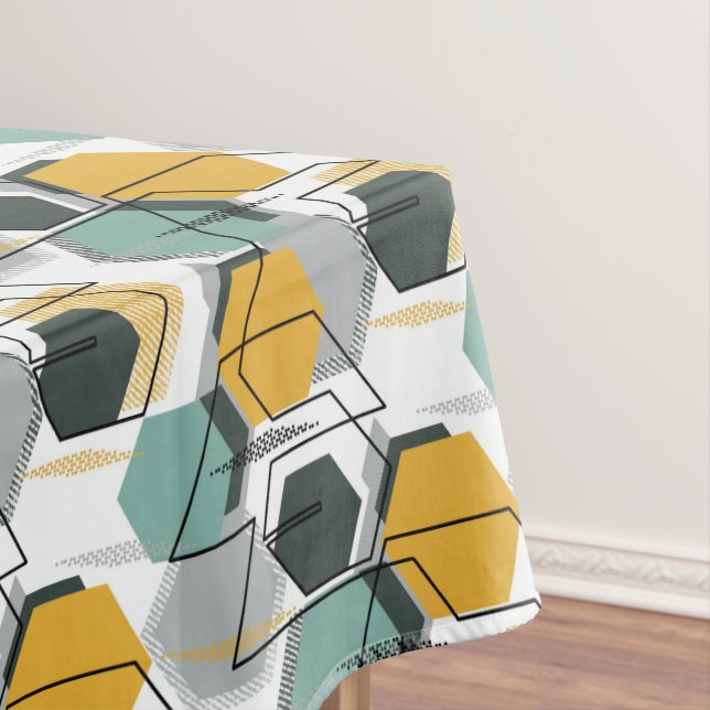 Mantel Peines de miel. Patrón geométrico abstracto.1 (In Situ)