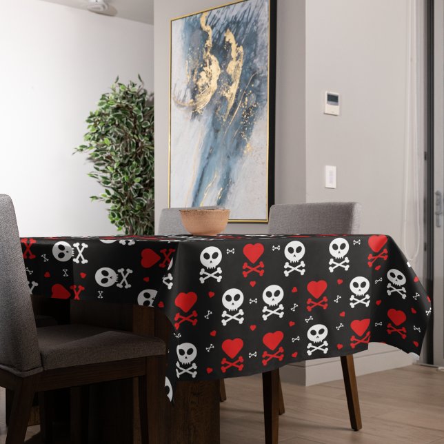 Mantel Peligro Scary Skulls (table cloth)