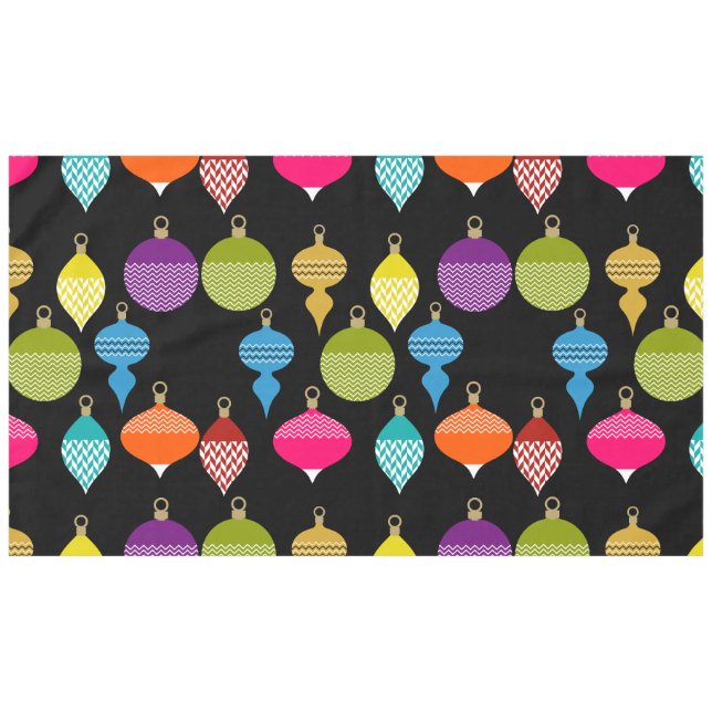 Mantel Pelota decorativa de Navidades retro ornamentales (Frente (Horizontal))