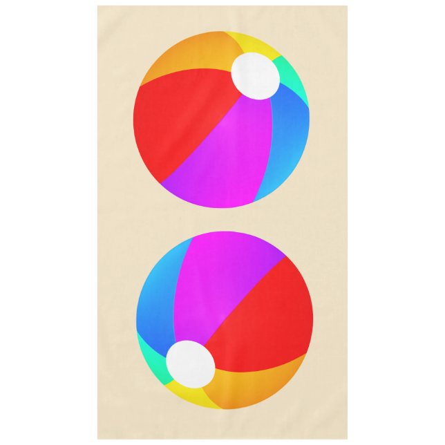 Mantel Pelotas de playa (Anverso)