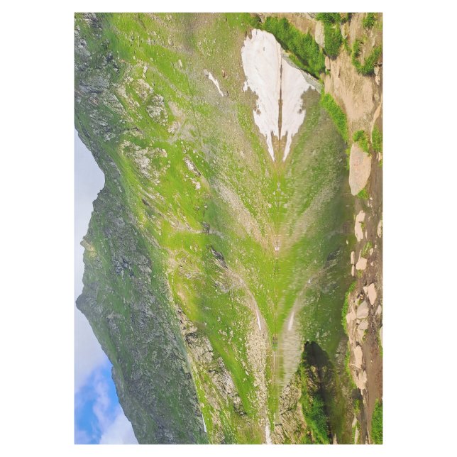 Mantel Pendiente del lago Balea – Impresión alpina de Rum (Anverso)
