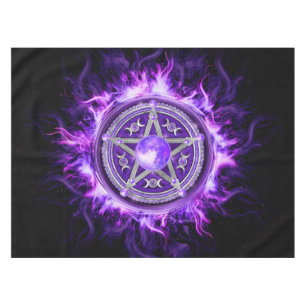 Mantel Pentagrama morado lunar