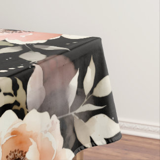 Mantel Peonías en acuarela con lavado pastel