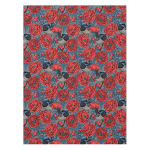 Mantel Peonies y wrens