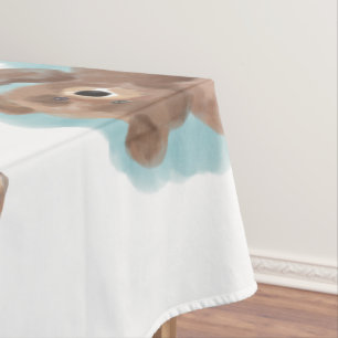 Mantel Pequeña acuarela Oso lindo animal primer cumplea