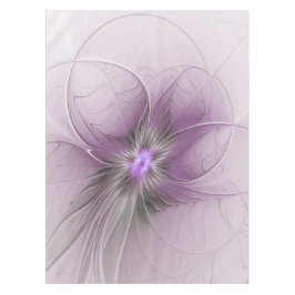 Mantel Pequeña belleza arte floral fractal moderno gris m