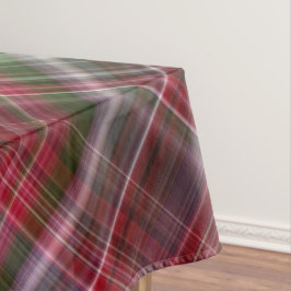 Mantel Pequeñas Bayas Rojas Cuadros Rojos y Verdes