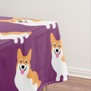 Mantel Pequeño perrito sonriente lindo del Corgi