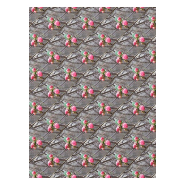 Mantel pequeños brotes rojos (Anverso)