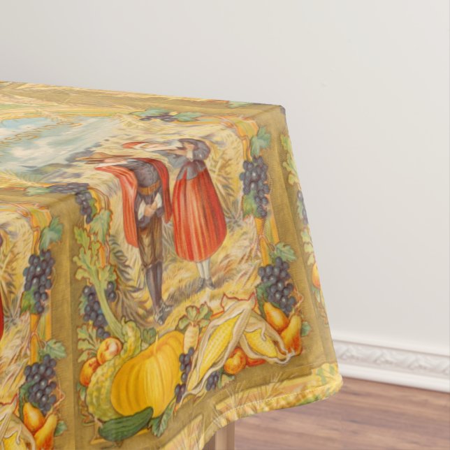 Mantel Peregrinos agradecidos de Acción de Gracias Ropa d (In Situ)
