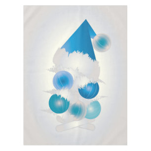 Mantel Perla y azul para Navidades