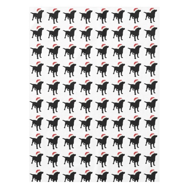 Mantel Perro negro del laboratorio del navidad que lleva (Anverso)