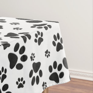 Mantel Perro Paws Black and White Polka Dot 