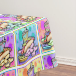 MANTEL PERROS CALIENTES DE ARTE POP