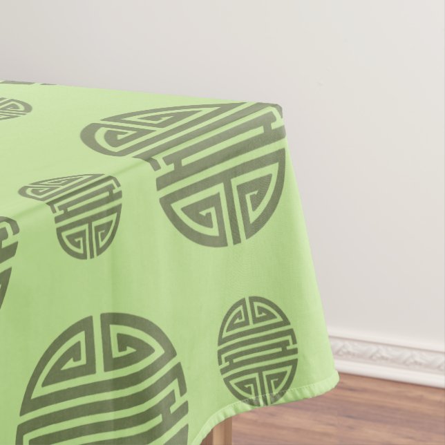 Mantel Personaje de longevidad de Jade Green Chinese Shou (In Situ)