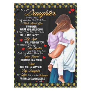 Mantel Personalizado A Mi Matta De Hija,