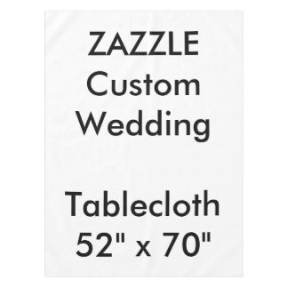Mantel Personalizado boda Tablecloth de 52" x 70"