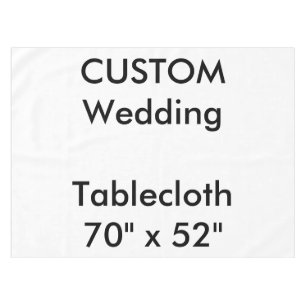 Mantel Personalizado boda Tablecloth de 70" x 52"