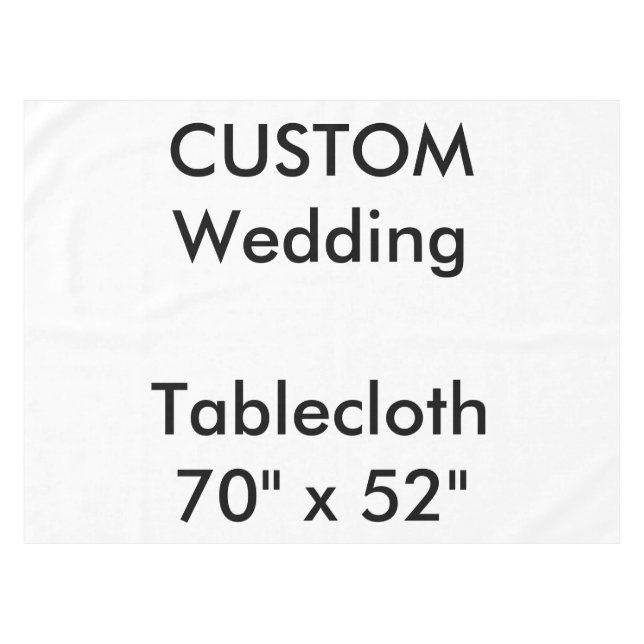 Mantel Personalizado boda Tablecloth de 70" x 52" (Frente (Horizontal))