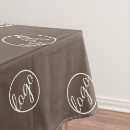 Mantel Personalizado Brown Restaurant Trade Show Logo Bus
