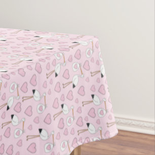 Mantel Personalizado curado de Chica rosa de Stork Baby S