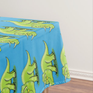 Mantel Personalizado de dinosaurios de triceratops verde