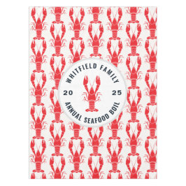 Mantel Personalizado de Fiesta de langosta de la familia