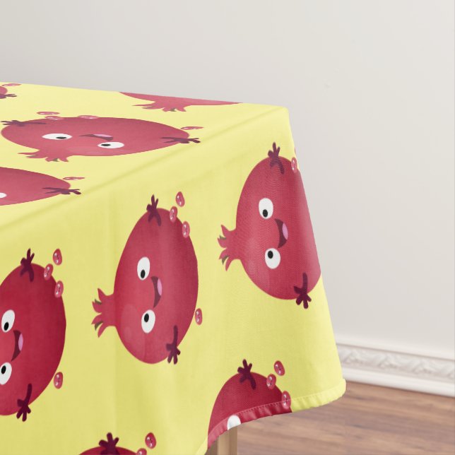 Mantel Personalizado de frutas pomegranadas alegres (In Situ)