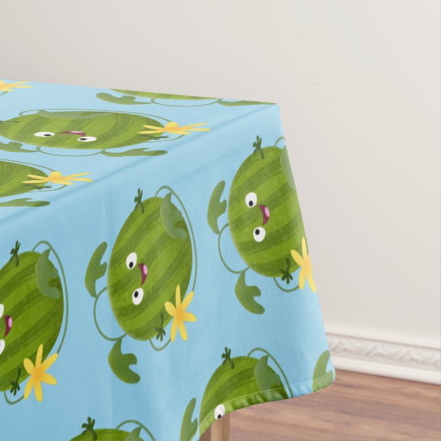 Mantel Personalizado de la sandía sonriente alegre (In Situ)