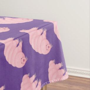 Mantel Personalizado de oso de agua tardígrado rosa y sua