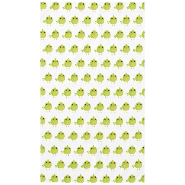 Mantel Personalizado de pájaro verde (Anverso)