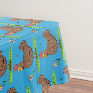 Mantel Personalizado divertido de pollo rústico y caprich