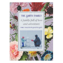 Personalizado floral elegante vintage  texto foto 